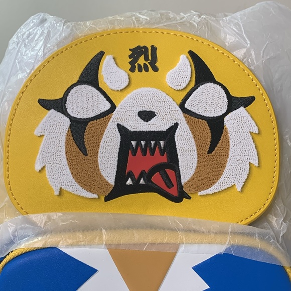 Loungefly Sanrio Aggretsuko Two Face Cosplay Mini Backpack Loungefly - Picture 9 of 14